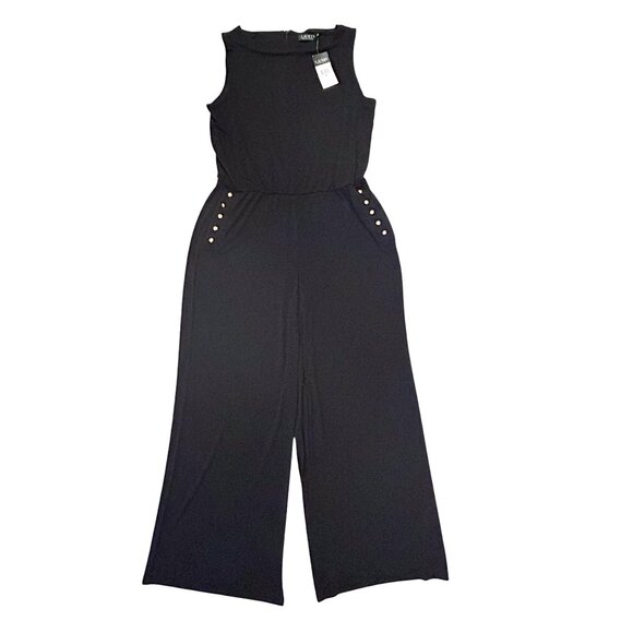 LAUREN RALPH LAUREN sleeveless jumpsuit XL NWT - Picture 1 of 14